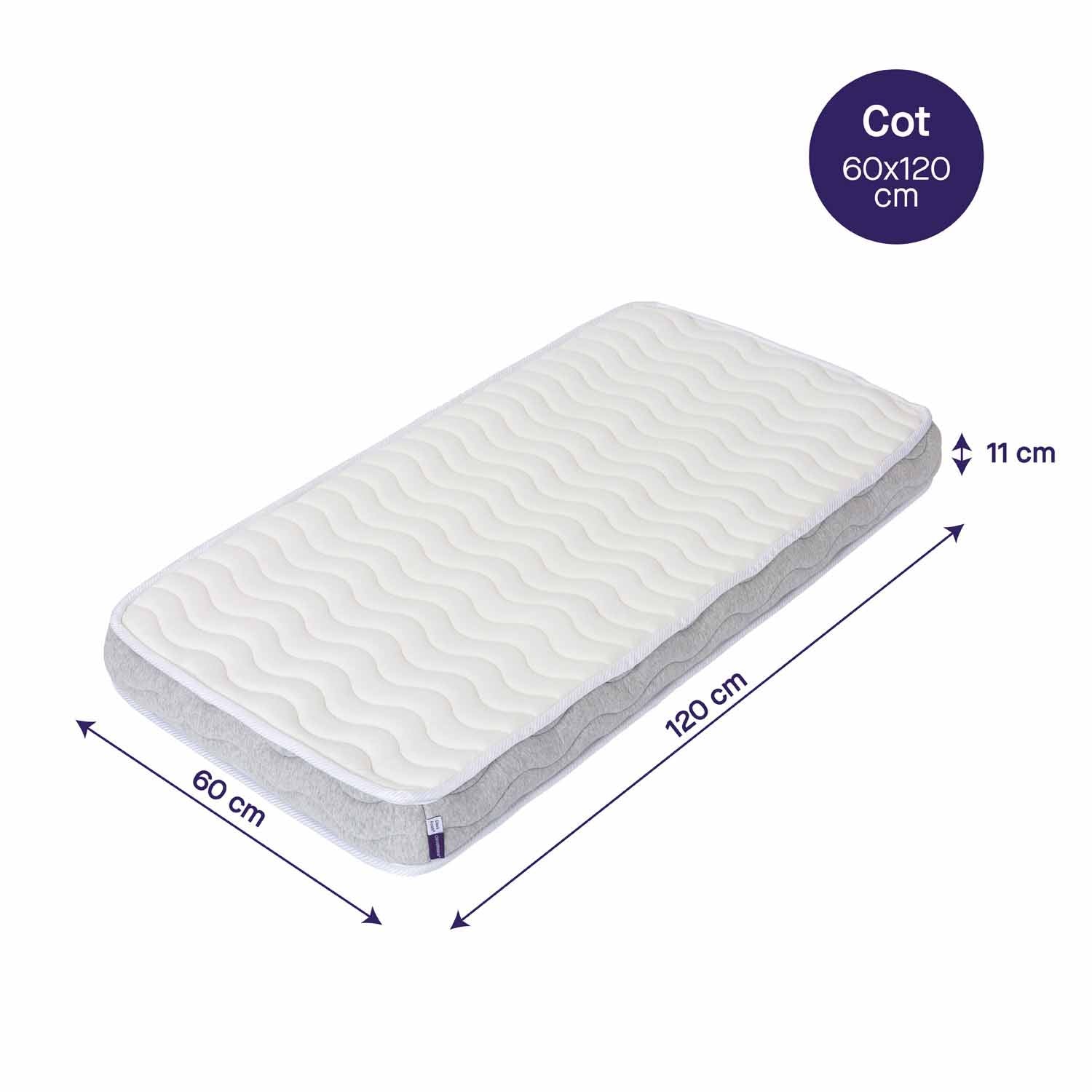 Premium deluxe ClevaFoam® pocketveren baby matras voor ledikant & peuterbed